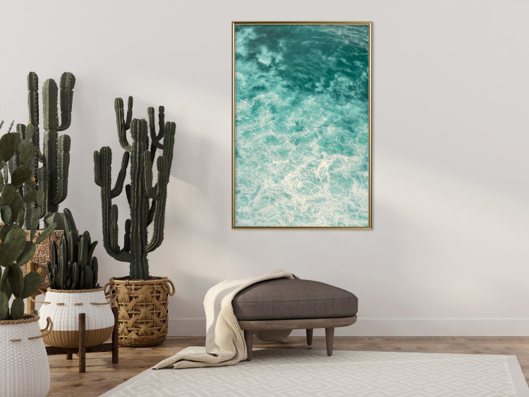 Wall Poster Joyful Dance - seascape of turquoise water with gentle waves 135311 additionalImage 14