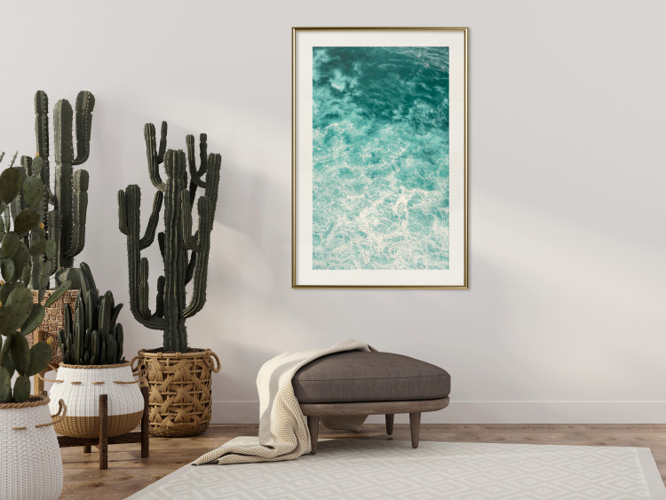 Wall Poster Joyful Dance - seascape of turquoise water with gentle waves 135311 additionalImage 12