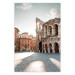 Wall Poster Colosseum Ruins - sunny landscape of historic Italian architecture 135911