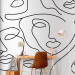 Wall Mural Black and white abstract with faces - minimalist portraits of women 136511 additionalThumb 4