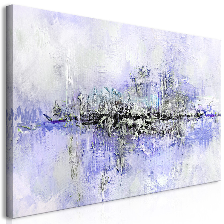 Canvas On the Ice Rink (1-piece) Wide - modern abstraction in purple 138411 additionalImage 2