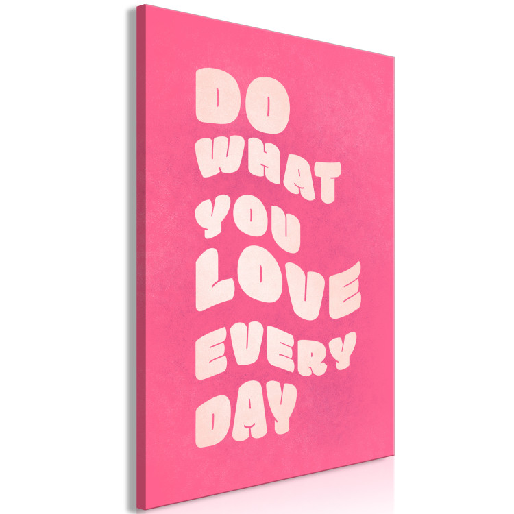 Canvas Do What You Love (1-piece) Vertical - background and English texts 142611 additionalImage 2