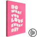 Canvas Do What You Love (1-piece) Vertical - background and English texts 142611 additionalThumb 6
