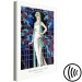 Canvas Dresses in the Night (1-piece) Vertical - figure of a woman and writings 143211 additionalThumb 6