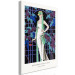 Canvas Dresses in the Night (1-piece) Vertical - figure of a woman and writings 143211 additionalThumb 2