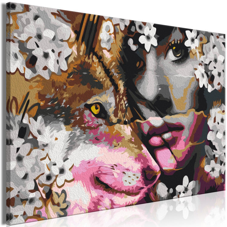 Paint by Number Kit Cherry Blossom, Wolf and the Girl 143311 additionalImage 5