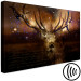 Canvas Print Deer Among the Stars (1-piece) - animal on brown forest background 143811 additionalThumb 6