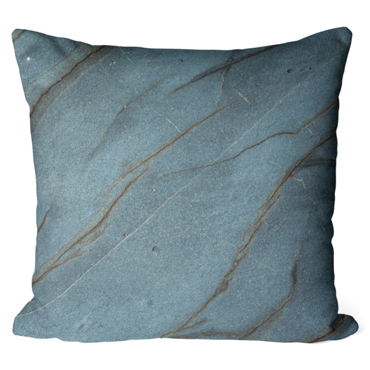 Decorative Microfiber Pillow Patina stucco - a precious stone pattern in shades of green cushions 146811