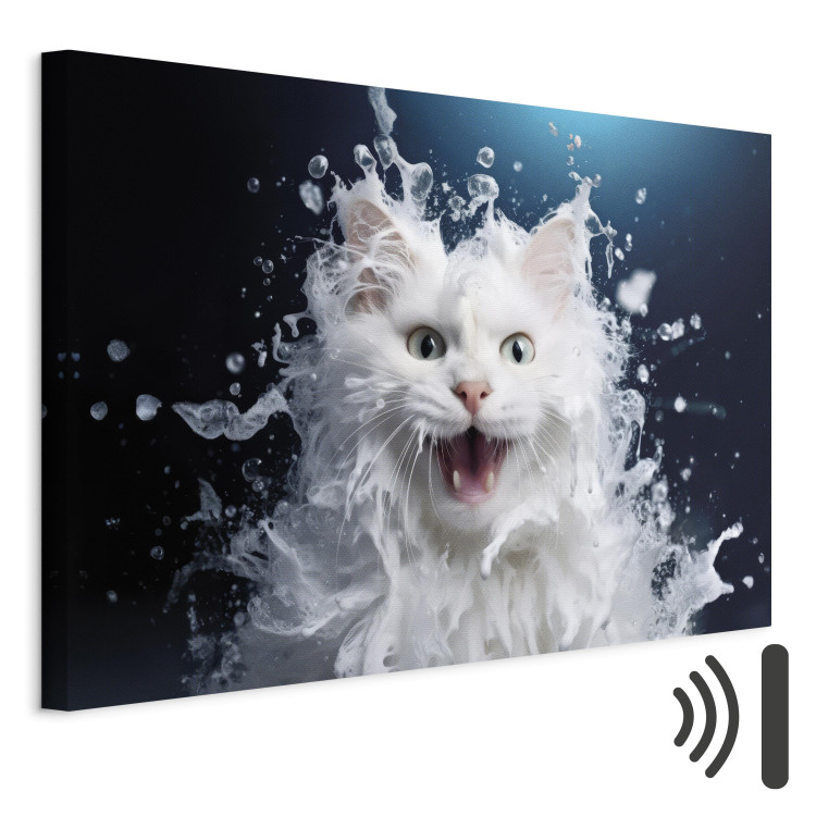 Canvas AI Norwegian Forest Cat - Wet Animal Fantasy Portrait - Horizontal 150111 additionalImage 8