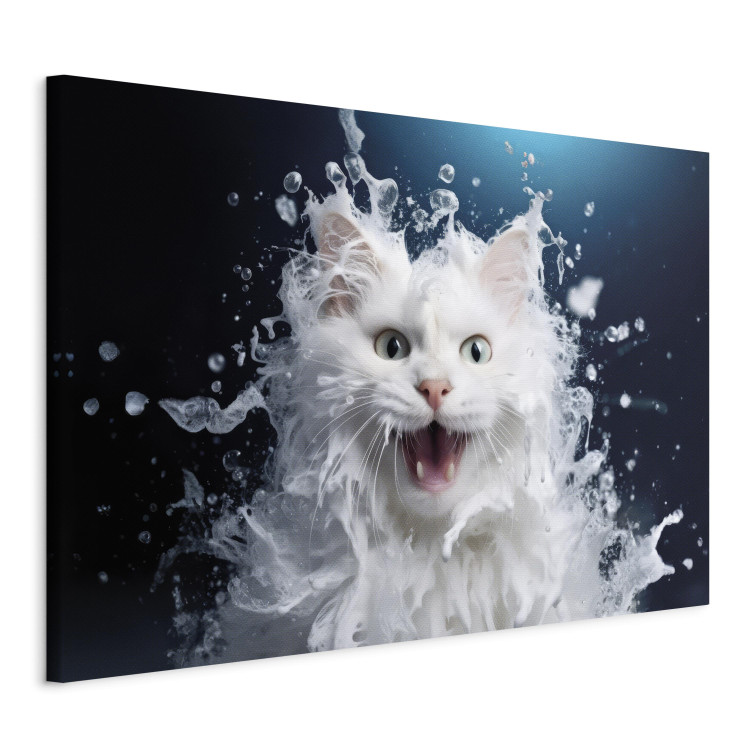 Canvas AI Norwegian Forest Cat - Wet Animal Fantasy Portrait - Horizontal 150111 additionalImage 2