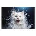 Canvas AI Norwegian Forest Cat - Wet Animal Fantasy Portrait - Horizontal 150111
