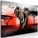 Large canvas print Elephant Against the Setting Sun [Large Format] 150811 additionalThumb 2