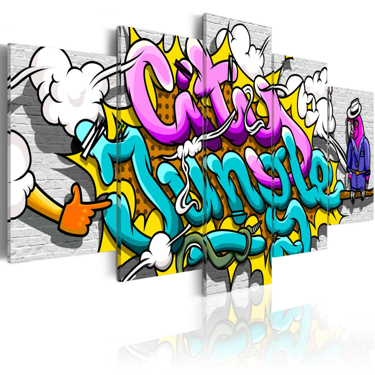 Canvas Graffiti: city jungle 50011 additionalImage 2