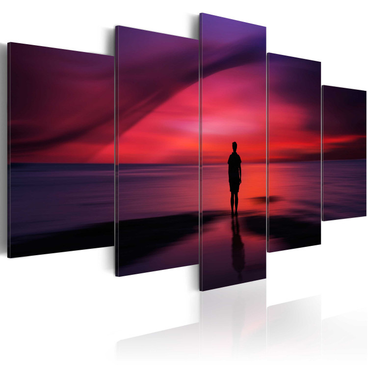 Canvas Art Print A man admiring the sunset 55511 additionalImage 2