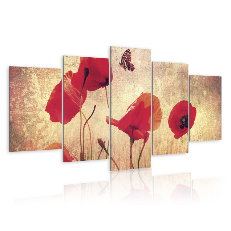 Canvas Poppy and butterfly 58511 additionalImage 2