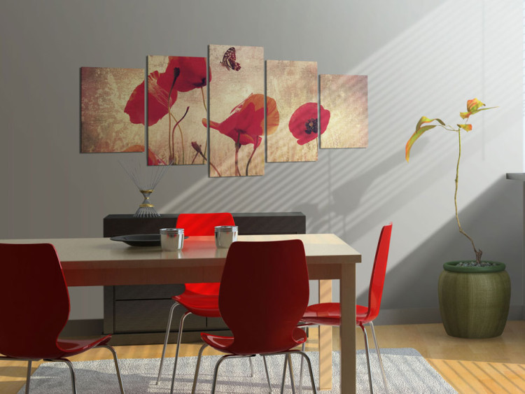 Canvas Poppy and butterfly 58511 additionalImage 3
