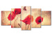 Canvas Poppy and butterfly 58511