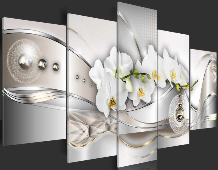 Print On Glass Pearl Dance of Orchids [Glass] 92411 additionalImage 6