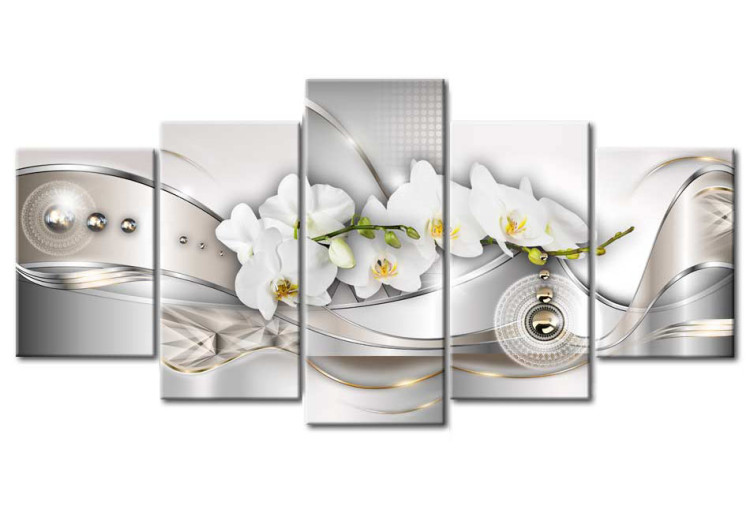 Print On Glass Pearl Dance of Orchids [Glass] 92411 additionalImage 2