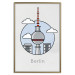 Poster Berlin - urban architecture of Germany amidst clouds and English text 114321 additionalThumb 20