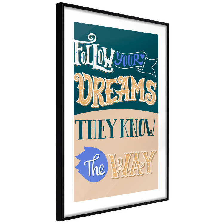 Poster Follow your dreams - composition with motivational English texts 114421 additionalImage 11
