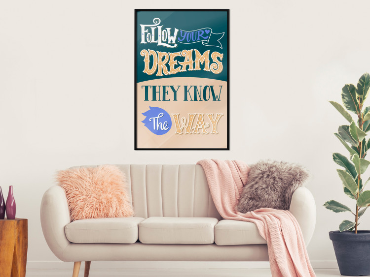 Poster Follow your dreams - composition with motivational English texts 114421 additionalImage 5