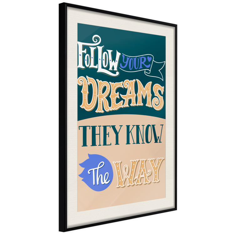 Poster Follow your dreams - composition with motivational English texts 114421 additionalImage 3