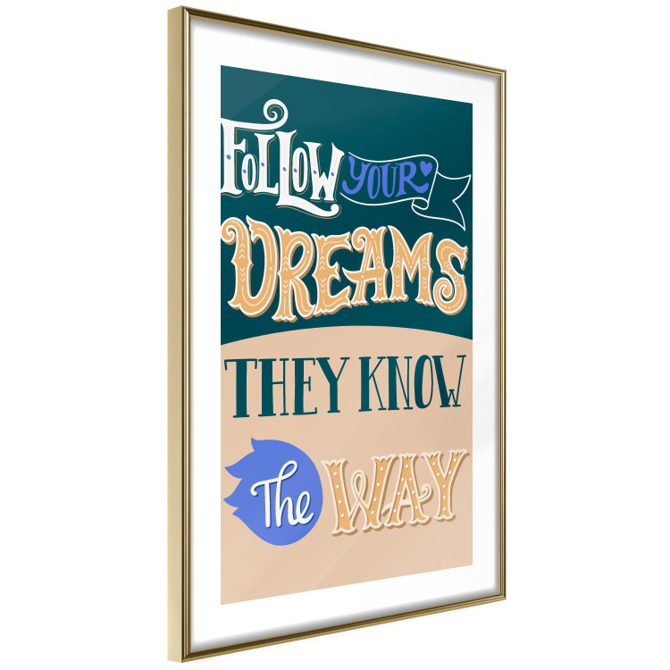 Poster Follow your dreams - composition with motivational English texts 114421 additionalImage 6