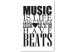 Canvas Art Print Music Is lLfe That Is Why Our Hearts Have Beats 114721