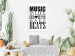 Canvas Art Print Music Is lLfe That Is Why Our Hearts Have Beats 114721 additionalThumb 3