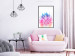 Poster Colorful Pineapple - composition with a tropical fruit on an explosion of colors background 115321 additionalThumb 5