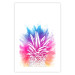 Poster Colorful Pineapple - composition with a tropical fruit on an explosion of colors background 115321 additionalThumb 25