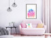 Poster Colorful Pineapple - composition with a tropical fruit on an explosion of colors background 115321 additionalThumb 22