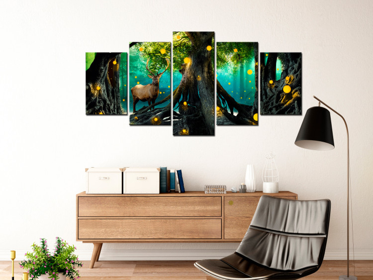 Canvas Enchanted Forest (5 Parts) Wide 118421 additionalImage 3