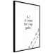 Wall Poster Choose to Keep Going - black English text and footprints 123221 additionalThumb 10