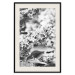 Wall Poster Monochrome Elder - black and white elderflower on blurred plant background 123921 additionalThumb 24