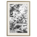 Wall Poster Monochrome Elder - black and white elderflower on blurred plant background 123921 additionalThumb 23