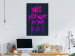 Canvas Print Girls want to have fun - English inscription in pink and purple 124421 additionalThumb 3