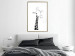 Wall Poster Checkered Giraffe - black giraffe sketch on a contrasting white background 125721 additionalThumb 15