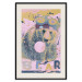 Poster Bear and Balloon - playful animal in a colorful pink motif with inscriptions 127021 additionalThumb 19