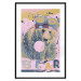 Poster Bear and Balloon - playful animal in a colorful pink motif with inscriptions 127021 additionalThumb 17