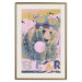 Poster Bear and Balloon - playful animal in a colorful pink motif with inscriptions 127021 additionalThumb 20