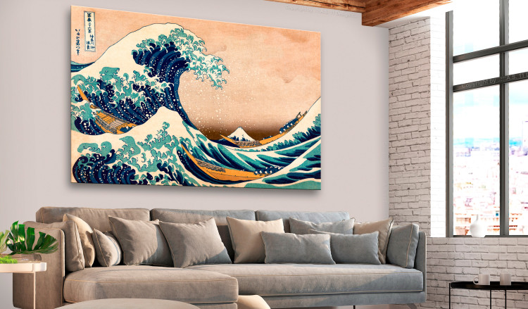 Large canvas print The Great Wave off Kanagaw [Large Format] 128621 additionalImage 5