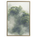 Poster Misty Amazon - landscape of green tree crowns amidst dense fog 129421 additionalThumb 17
