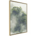 Poster Misty Amazon - landscape of green tree crowns amidst dense fog 129421 additionalThumb 12