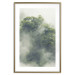 Poster Misty Amazon - landscape of green tree crowns amidst dense fog 129421 additionalThumb 14