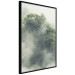 Poster Misty Amazon - landscape of green tree crowns amidst dense fog 129421 additionalThumb 11