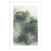 Poster Misty Amazon - landscape of green tree crowns amidst dense fog 129421 additionalThumb 19