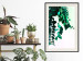 Poster Nature's Beads - plant with natural leaves on a contrasting background 129921 additionalThumb 23