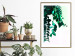 Poster Nature's Beads - plant with natural leaves on a contrasting background 129921 additionalThumb 15